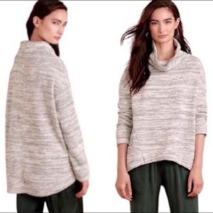 Anthropologie Saturday Sunday Women's Gray Space Dye Cowl Neck Sweater XS